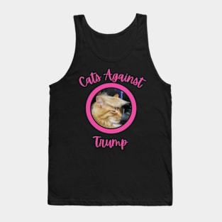 Funny Cats Anti-Trump - Cats Against Trump 2 Tank Top